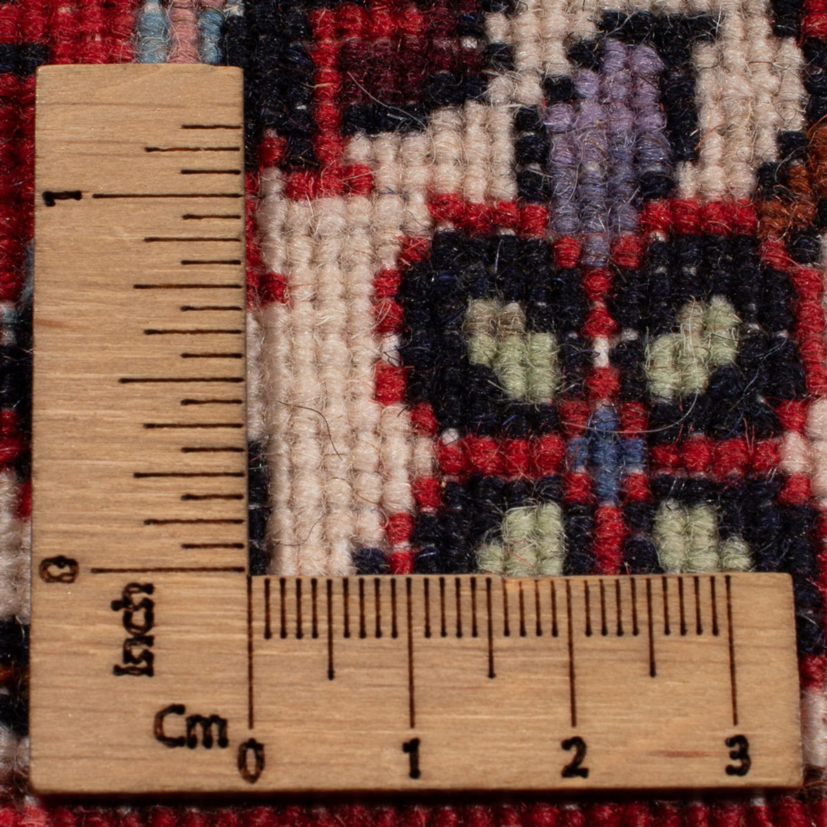 Alfombra persa - Bidjar - 207 x 142 cm - rojo oscuro