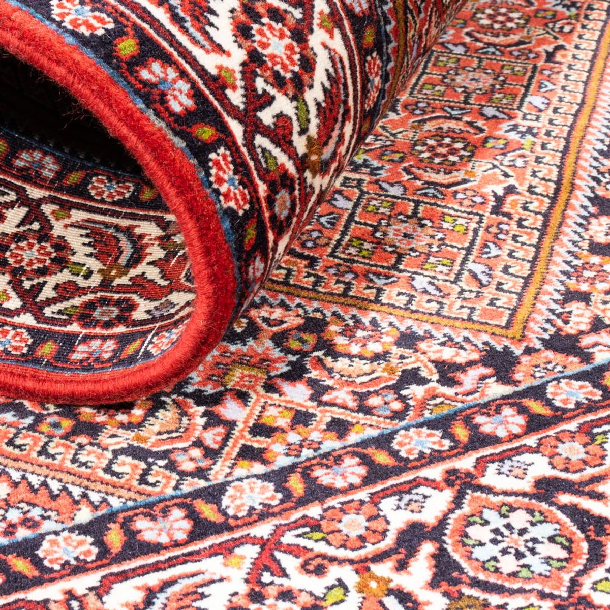 Alfombra persa - Bidjar - 176 x 108 cm - rojo