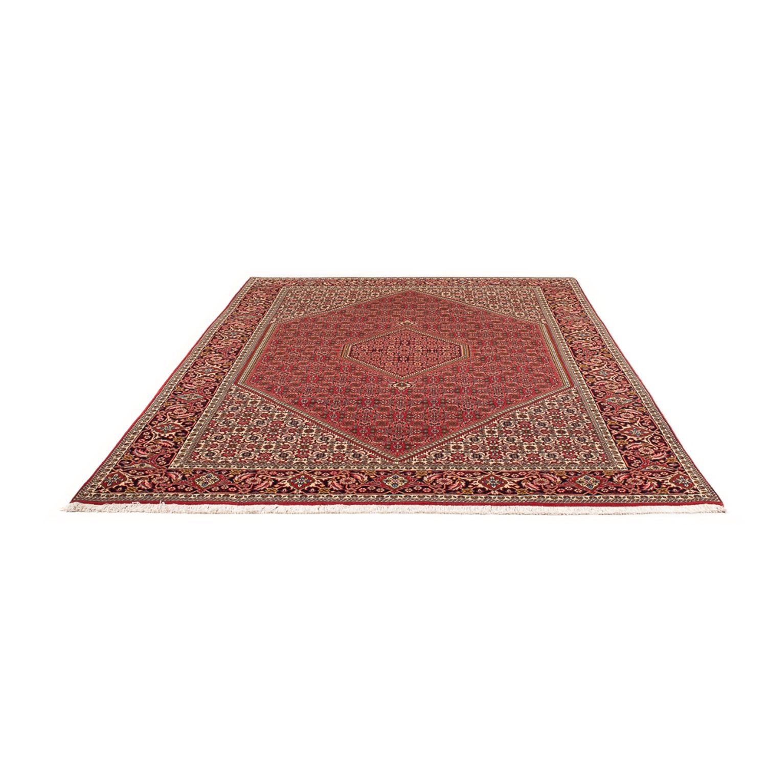 Alfombra persa - Bidjar - 290 x 192 cm - rojo