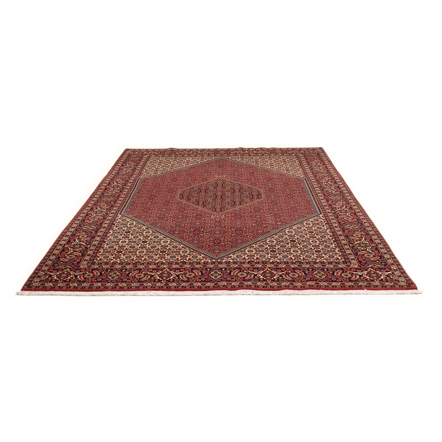 Alfombra persa - Bidjar - 300 x 201 cm - rojo