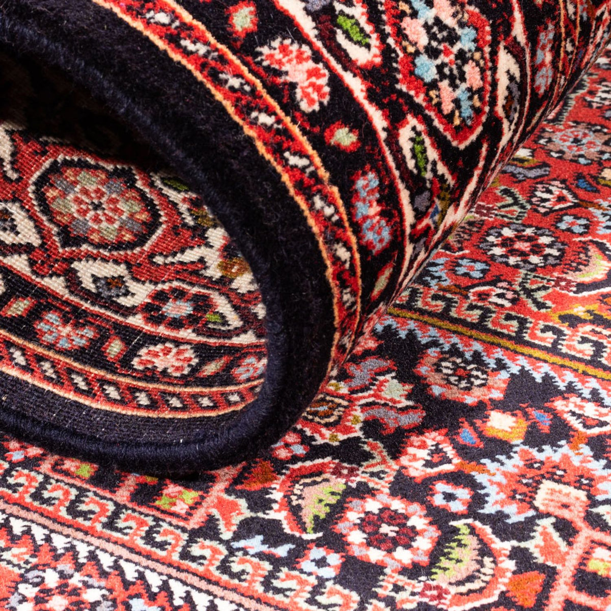 Alfombra persa - Bidjar - 182 x 110 cm - rojo