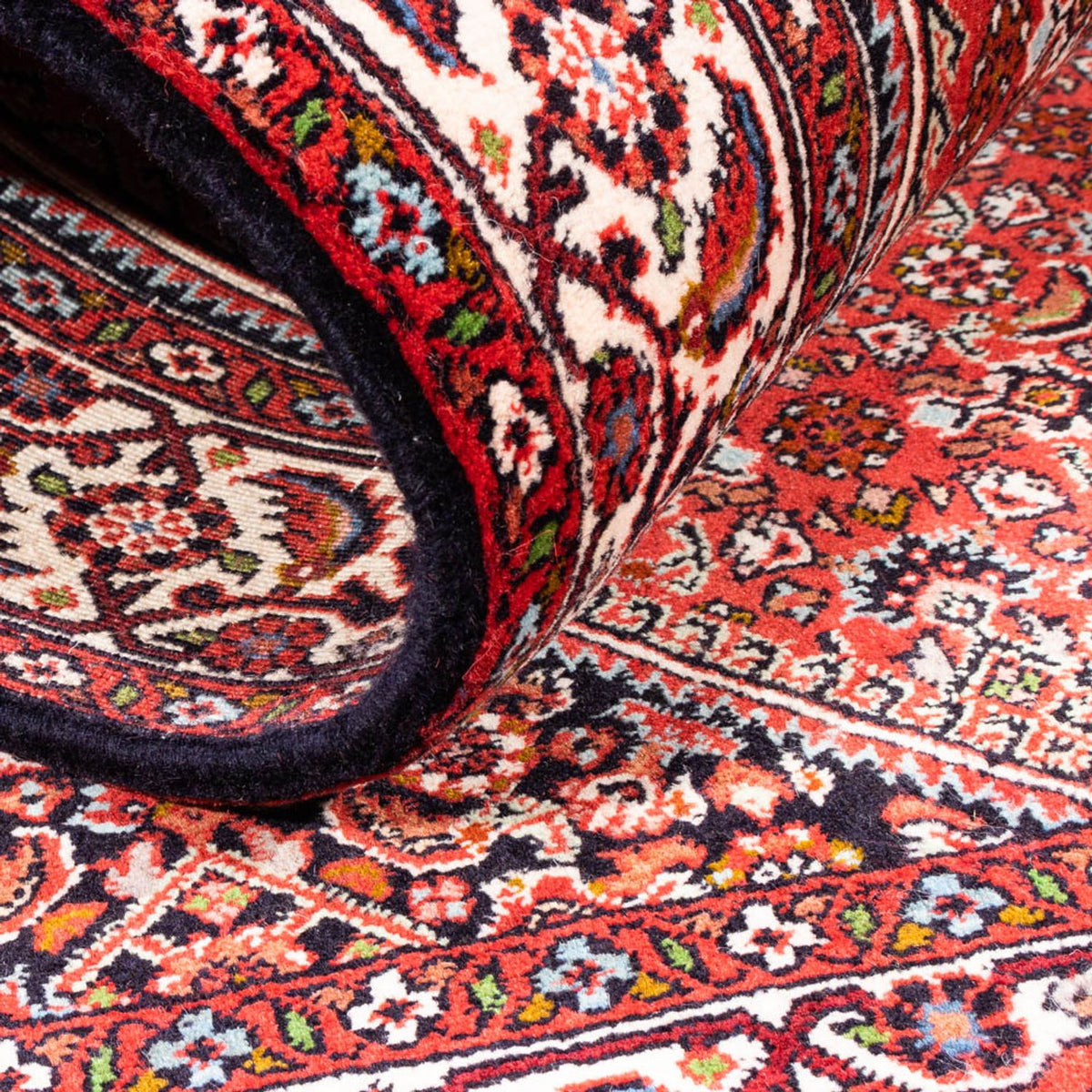 Alfombra persa - Bidjar - 176 x 110 cm - rojo