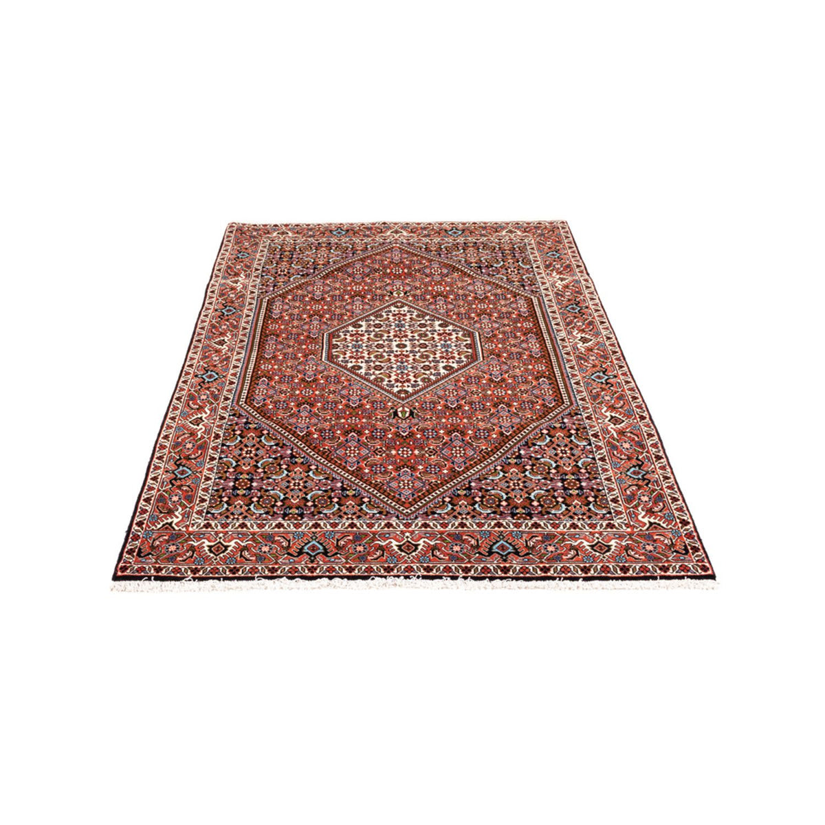 Alfombra persa - Bidjar - 180 x 112 cm - rojo