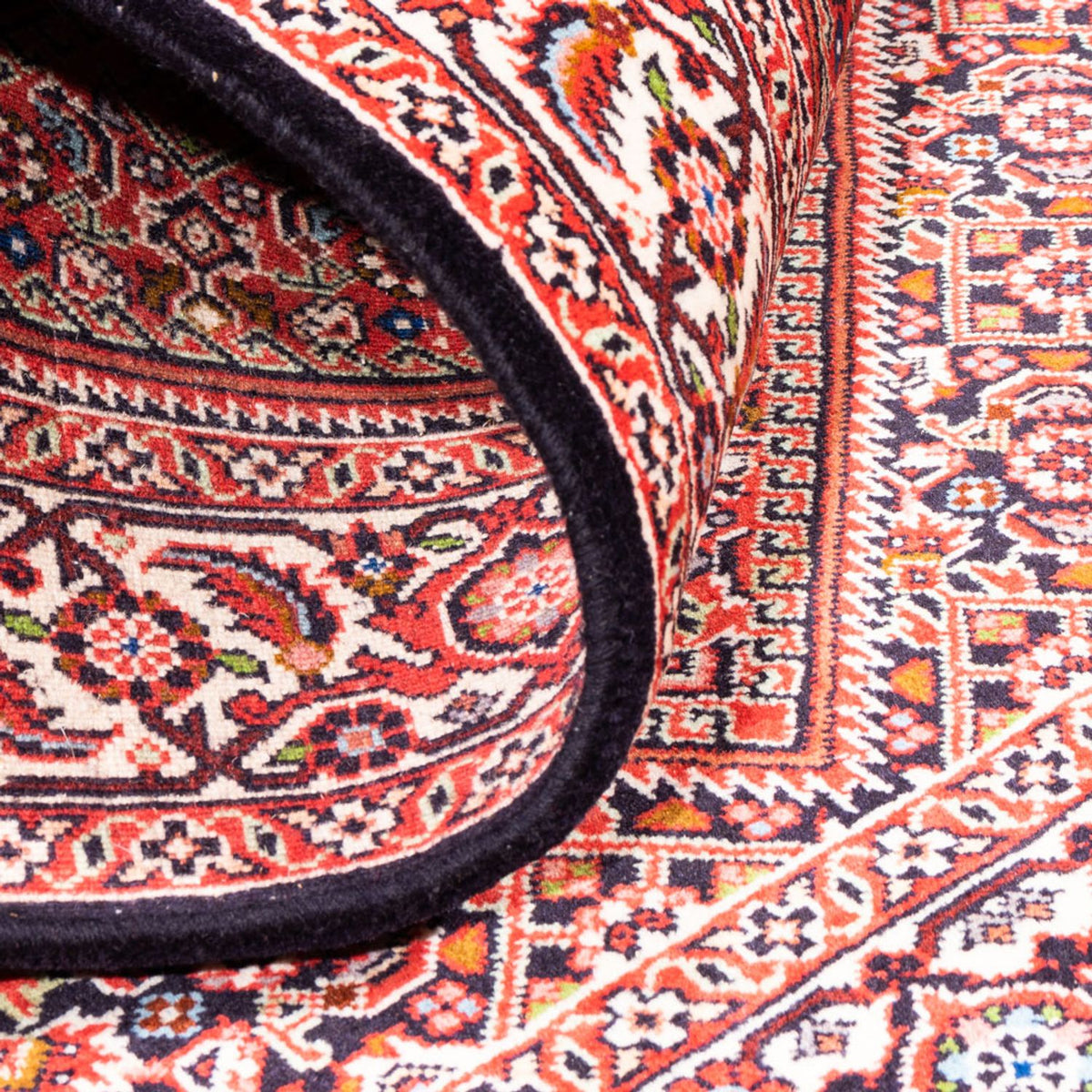 Alfombra persa - Bidjar - 168 x 109 cm - rojo