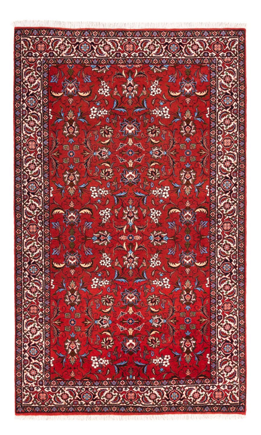 Alfombra persa - Bidjar - 182 x 110 cm - rojo