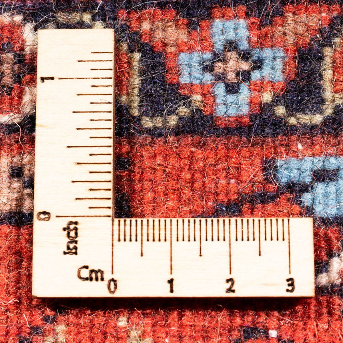 Alfombra persa - Bidjar - 182 x 110 cm - rojo