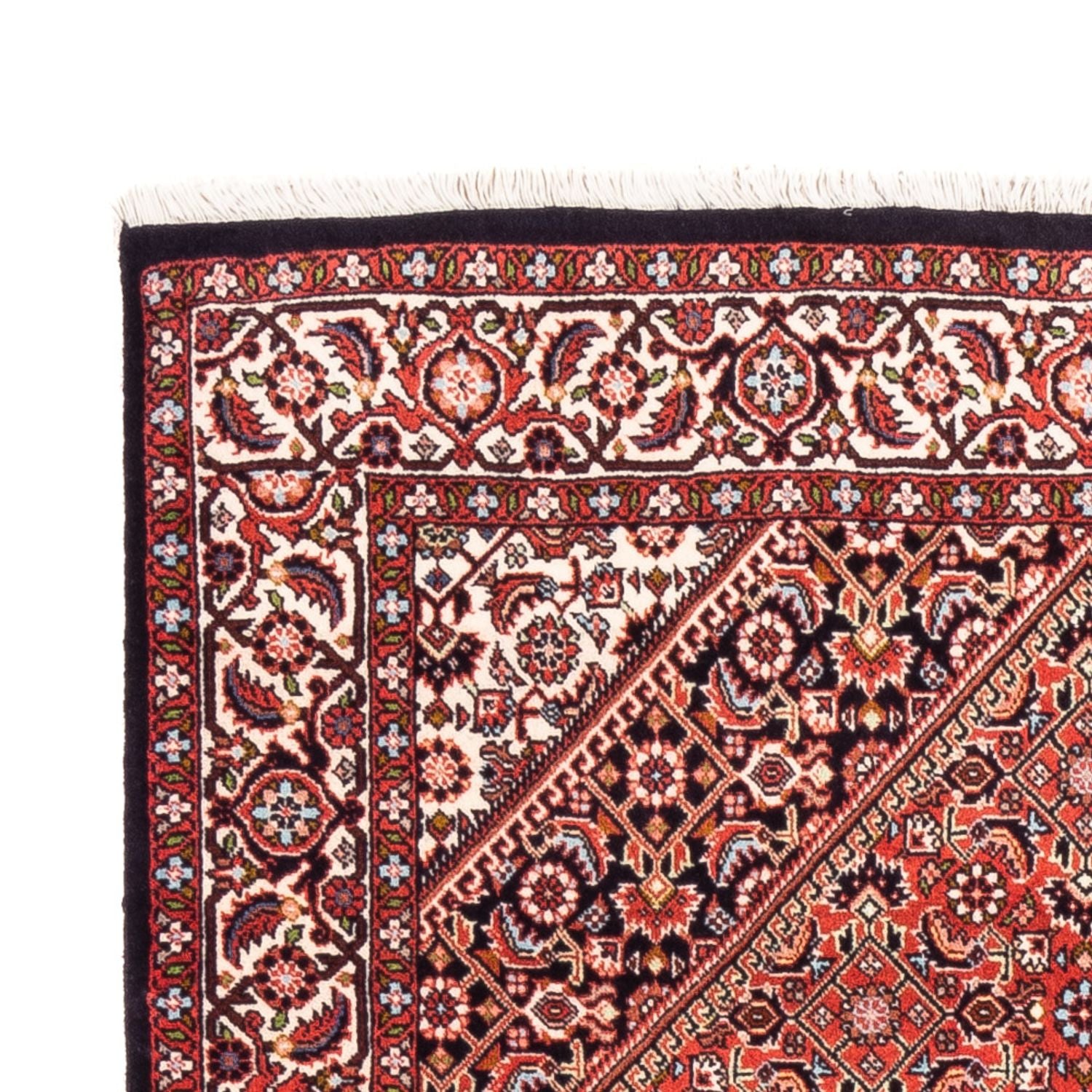 Alfombra persa - Bidjar - 166 x 110 cm - rojo