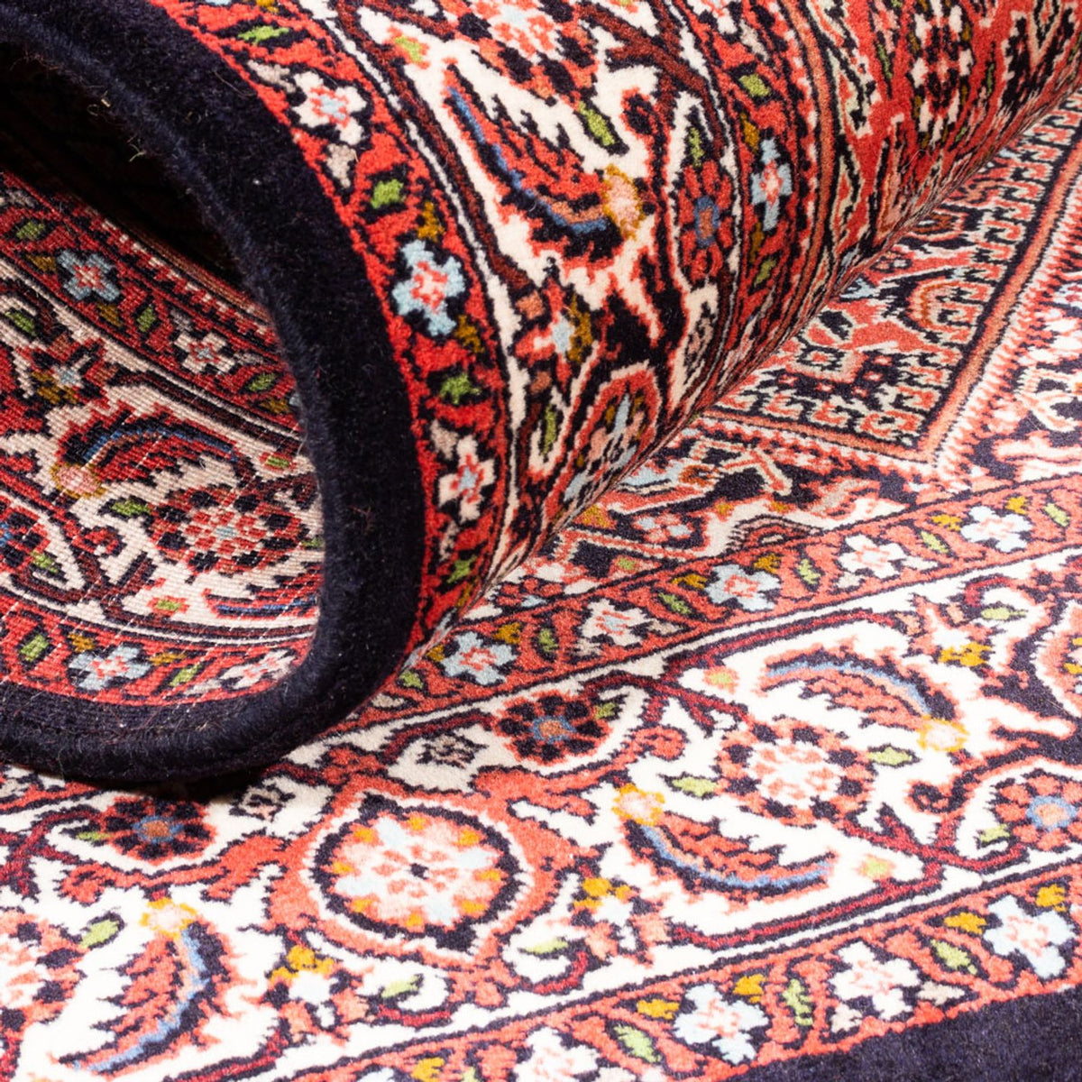 Alfombra persa - Bidjar - 166 x 110 cm - rojo