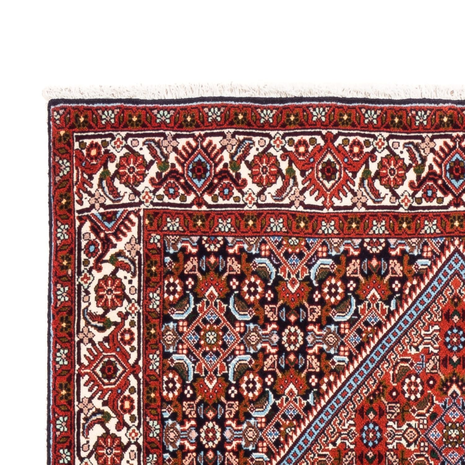Alfombra persa - Bidjar - 182 x 110 cm - rojo