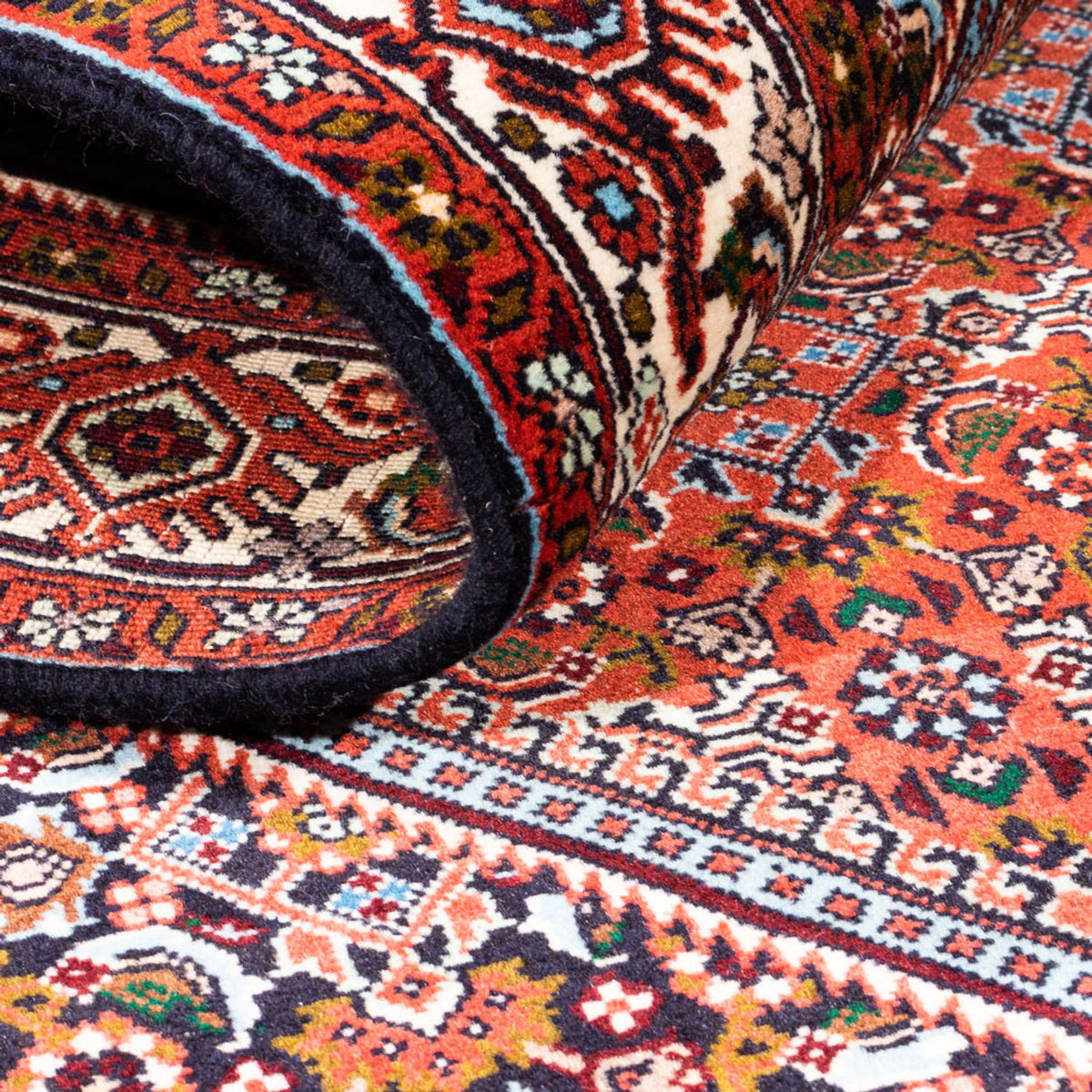 Alfombra persa - Bidjar - 182 x 110 cm - rojo