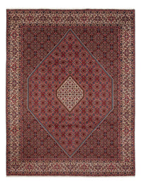 Alfombra persa - Bidjar - 342 x 252 cm - rojo oscuro