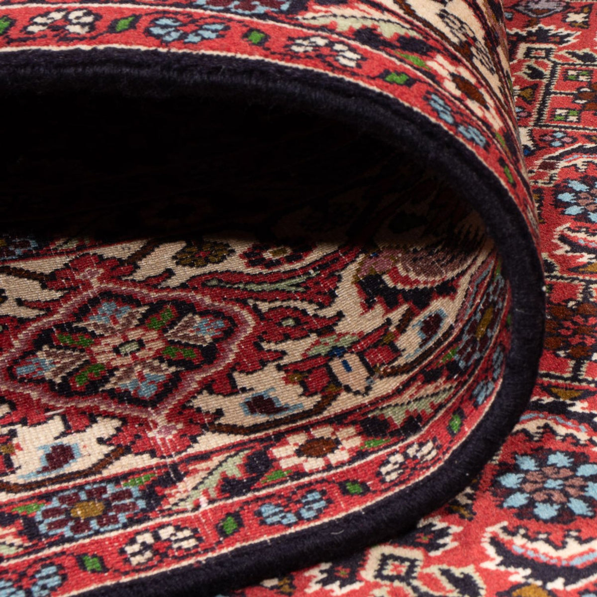 Alfombra persa - Bidjar - 342 x 252 cm - rojo oscuro