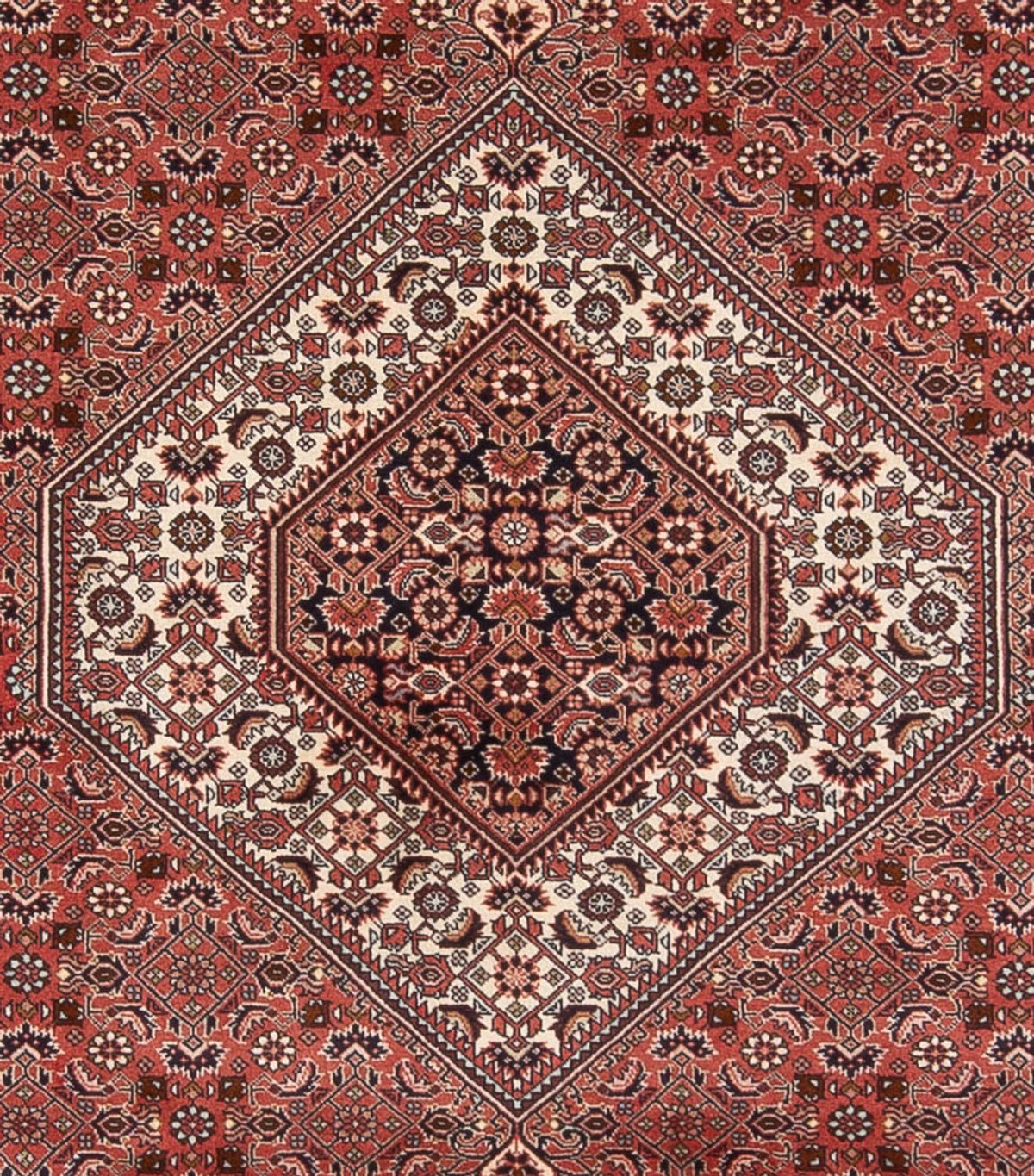 Alfombra persa - Bidjar - 333 x 247 cm - rojo oscuro