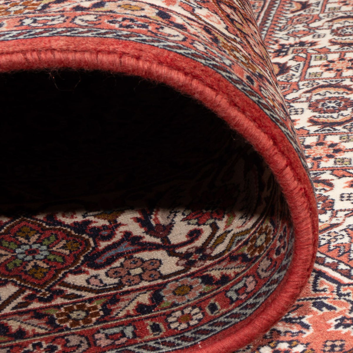 Alfombra persa - Bidjar - 333 x 247 cm - rojo oscuro