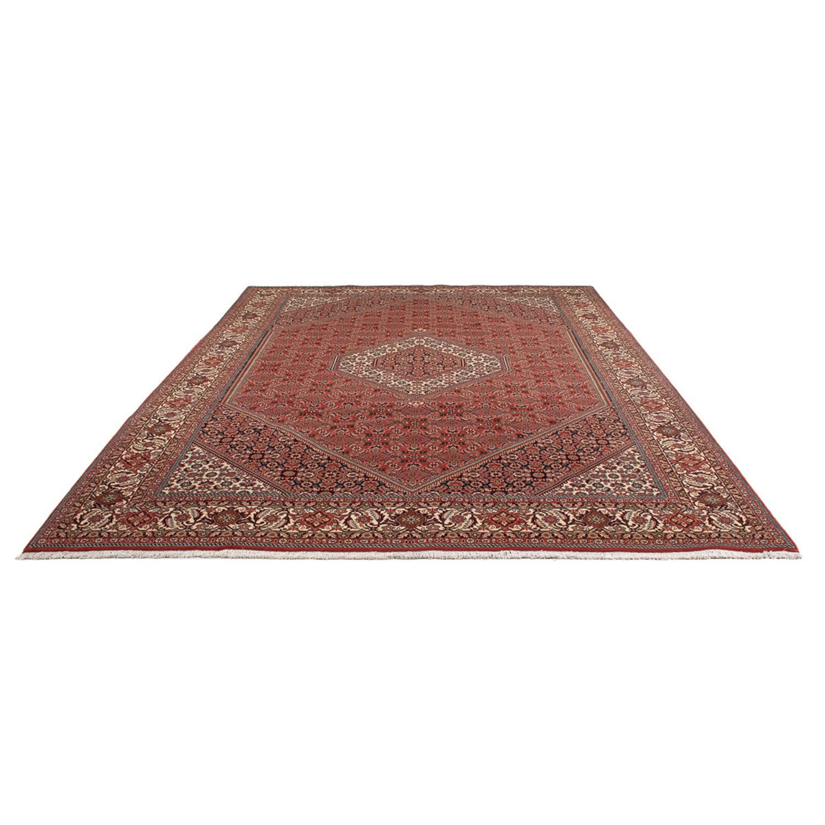 Alfombra persa - Bidjar - 333 x 247 cm - rojo oscuro