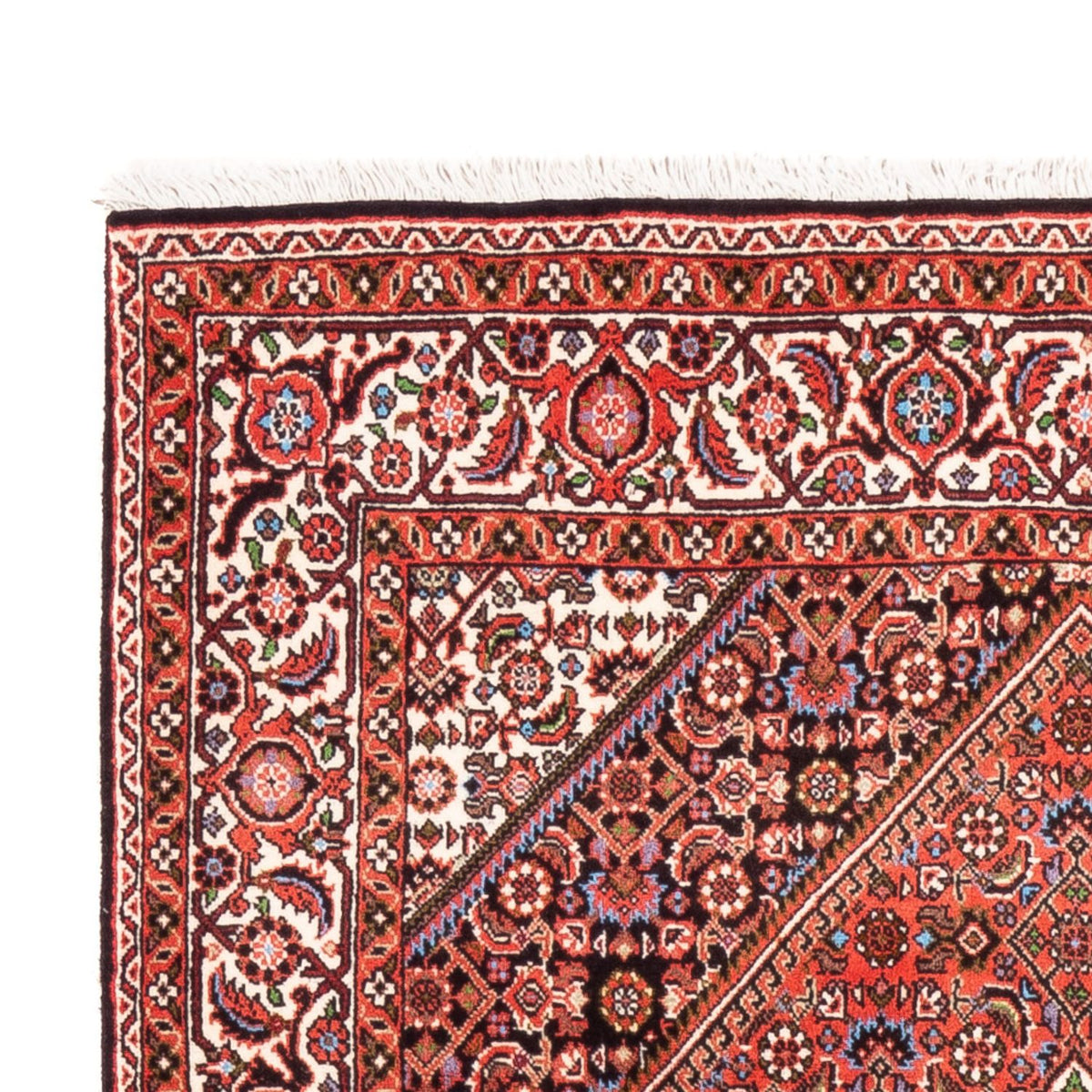 Alfombra persa - Bidjar - 186 x 112 cm - rojo
