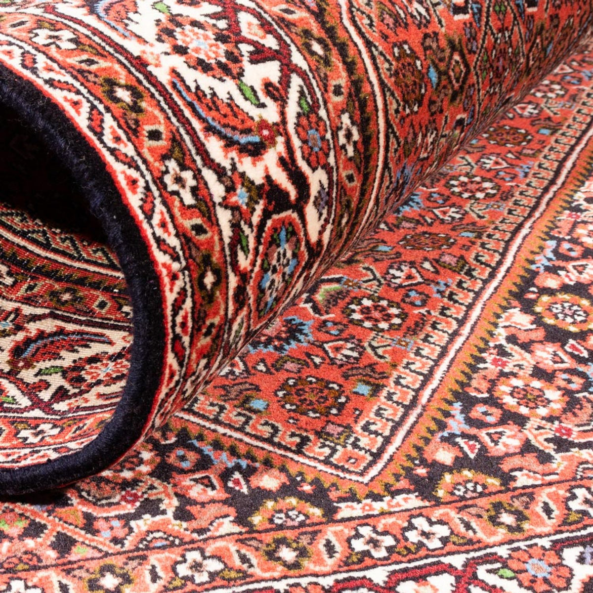 Alfombra persa - Bidjar - 186 x 112 cm - rojo