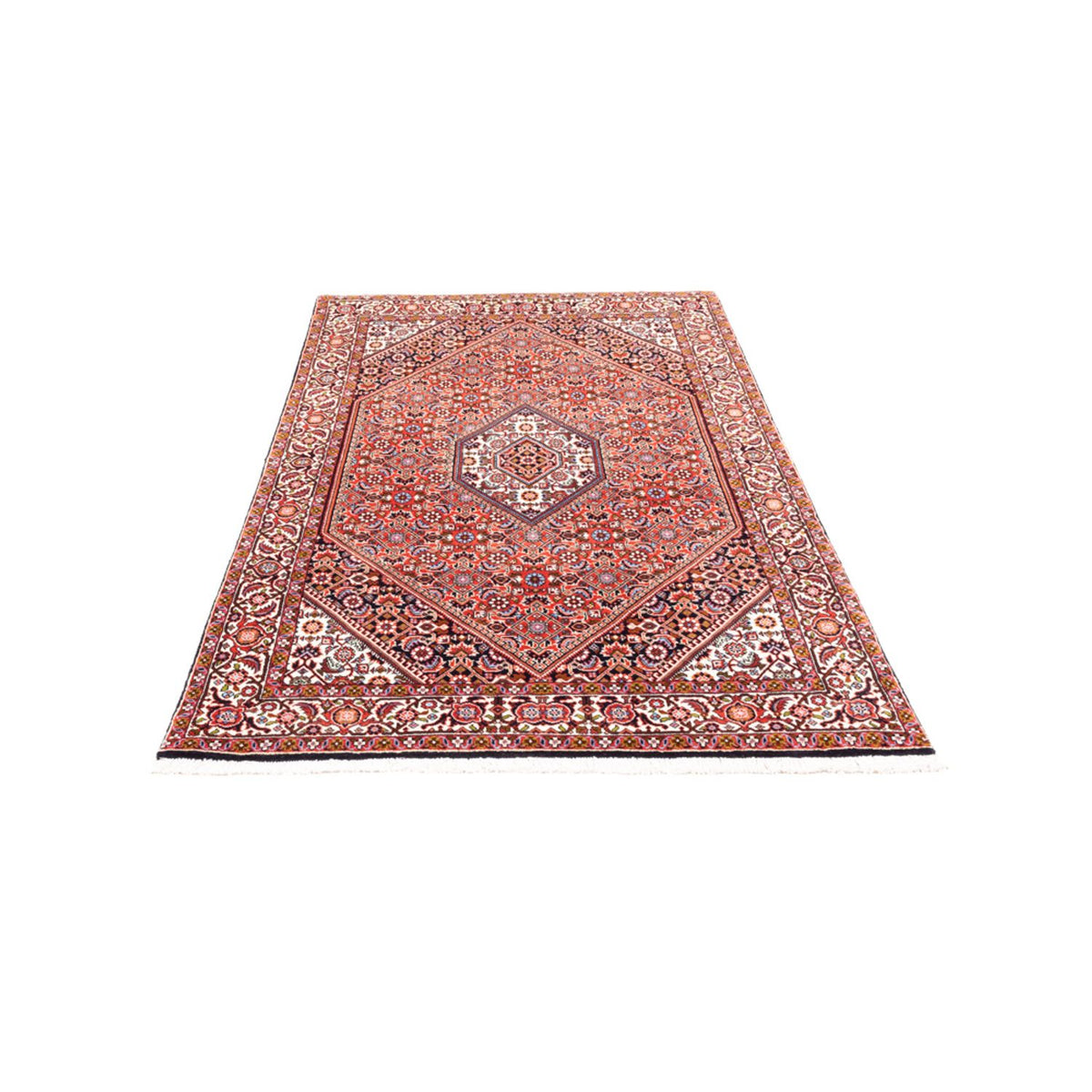 Alfombra persa - Bidjar - 177 x 106 cm - rojo