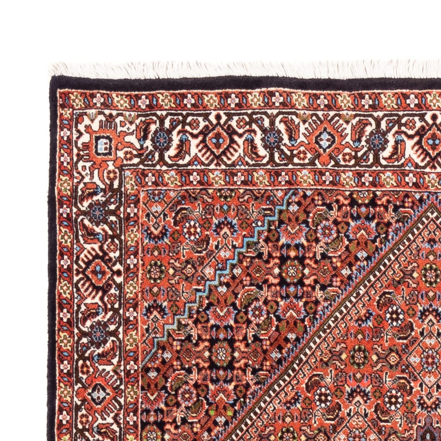 Alfombra persa - Bidjar - 170 x 108 cm - rojo