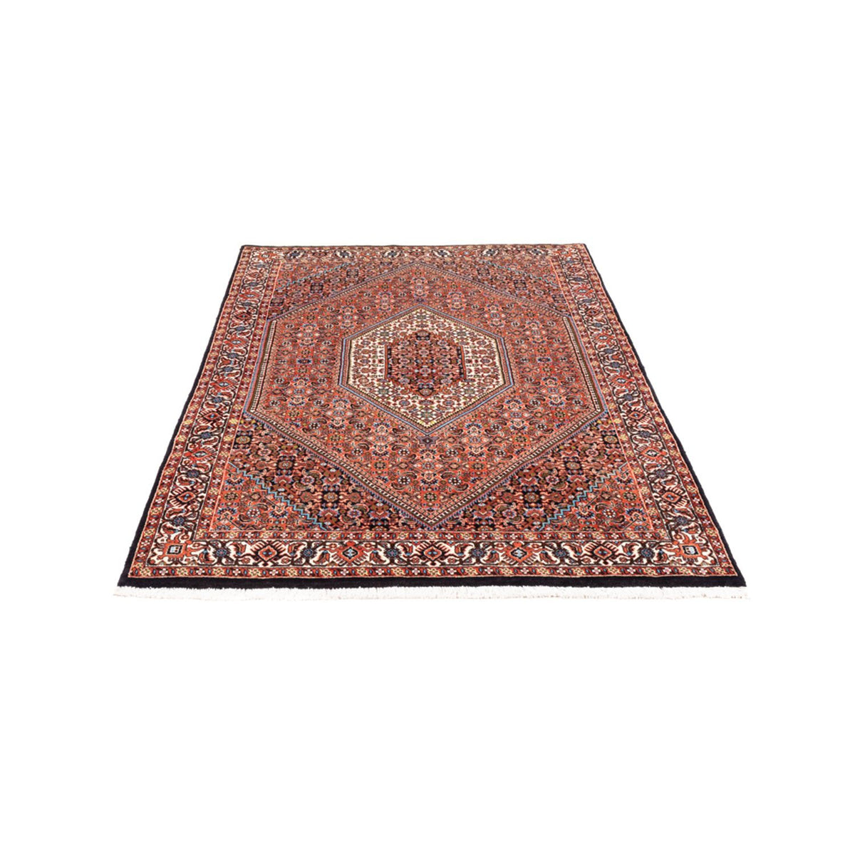Alfombra persa - Bidjar - 170 x 108 cm - rojo
