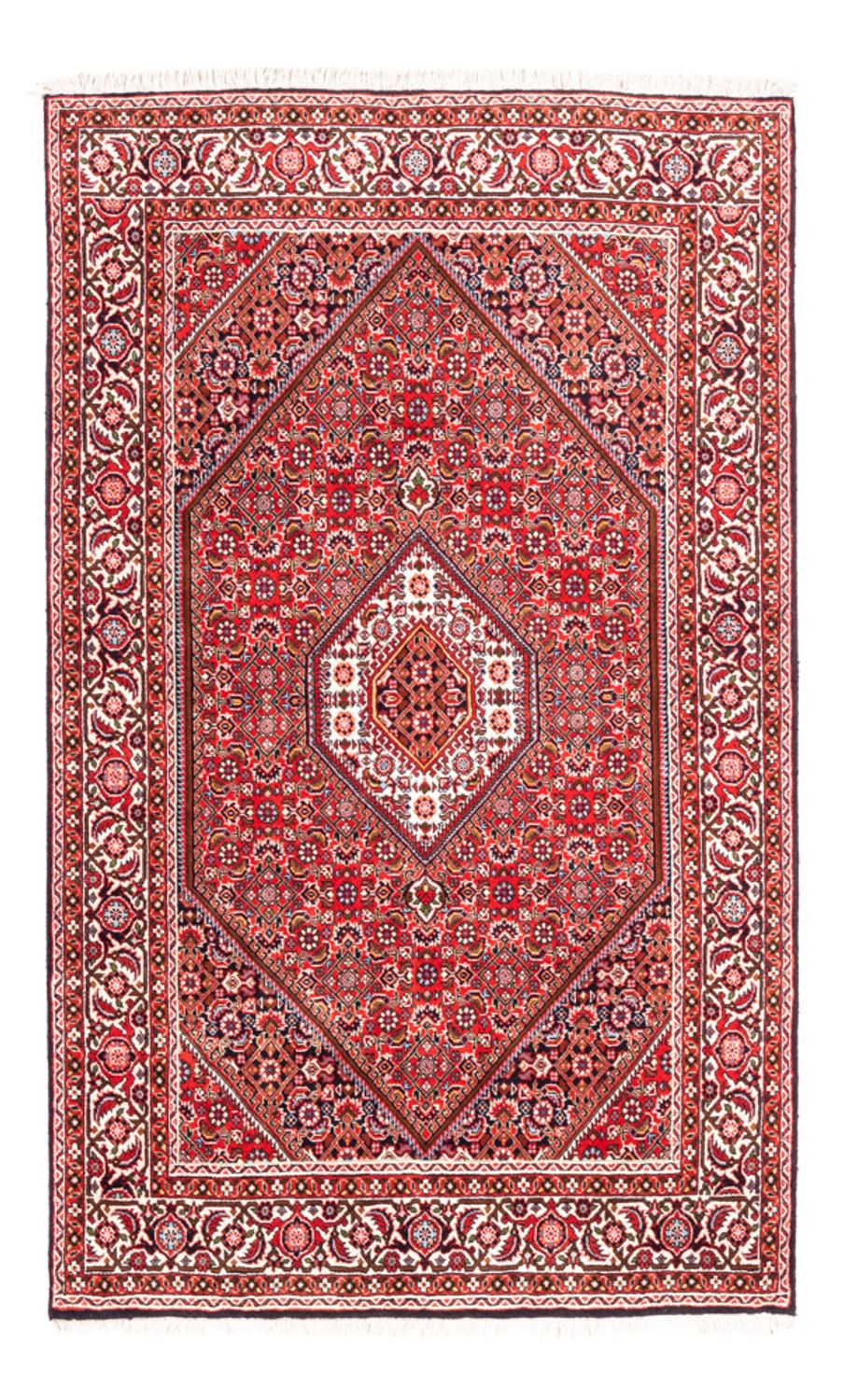 Alfombra persa - Bidjar - 170 x 110 cm - rojo