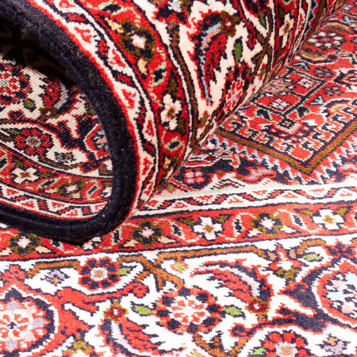 Alfombra persa - Bidjar - 170 x 110 cm - rojo