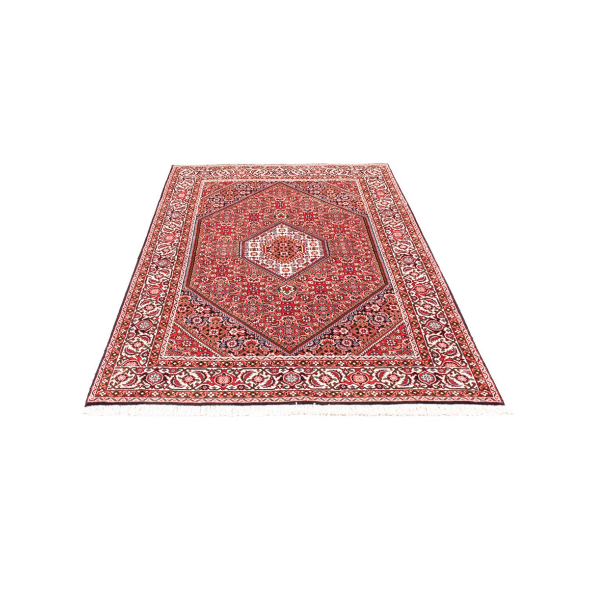 Alfombra persa - Bidjar - 170 x 110 cm - rojo