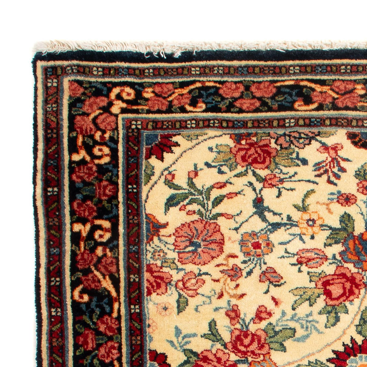 Alfombra persa - Bidjar cuadrado  - 70 x 70 cm - crema