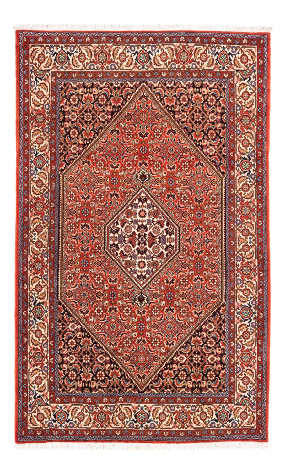 Alfombra persa - Bidjar - 169 x 113 cm - rojo