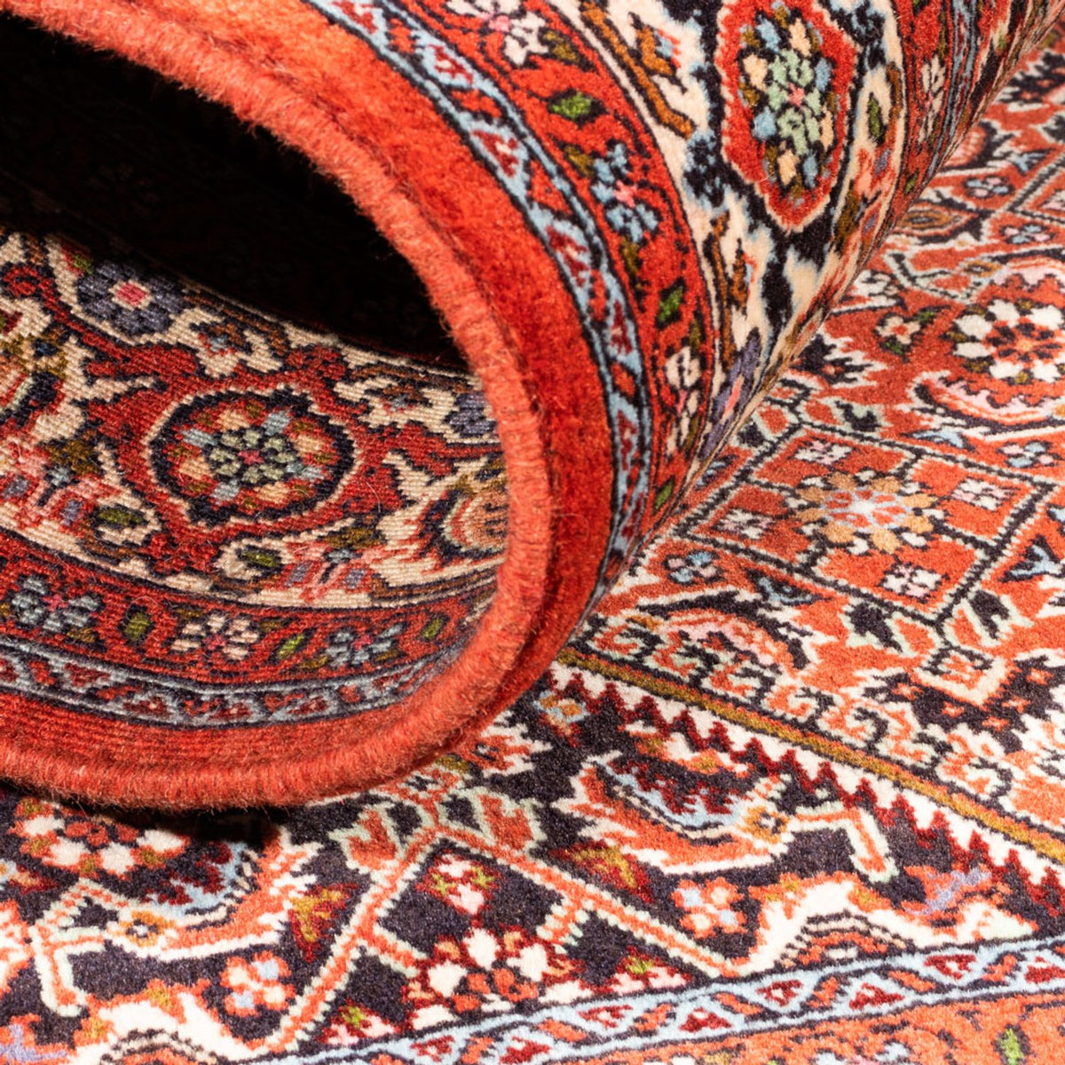 Alfombra persa - Bidjar - 169 x 113 cm - rojo