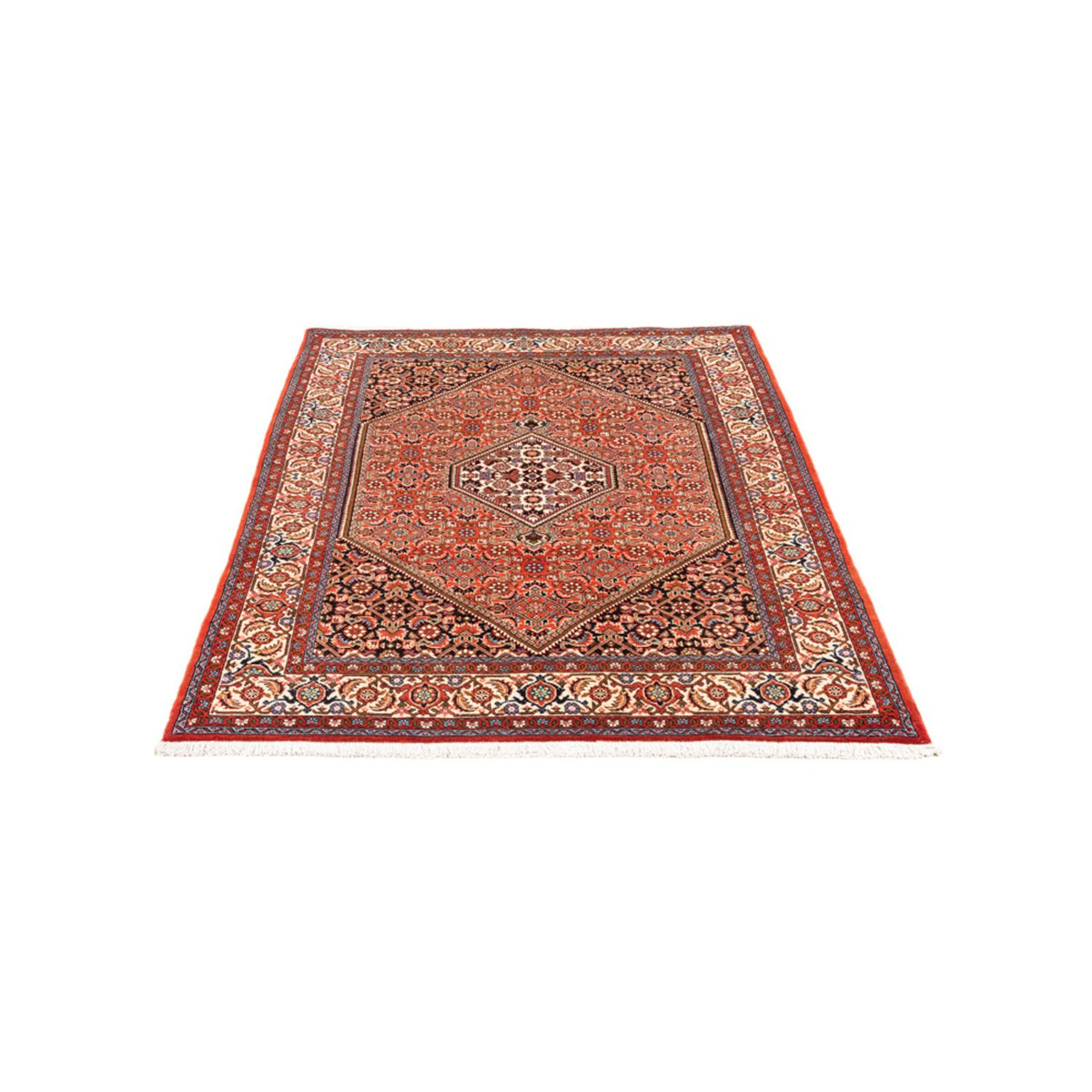 Alfombra persa - Bidjar - 169 x 113 cm - rojo