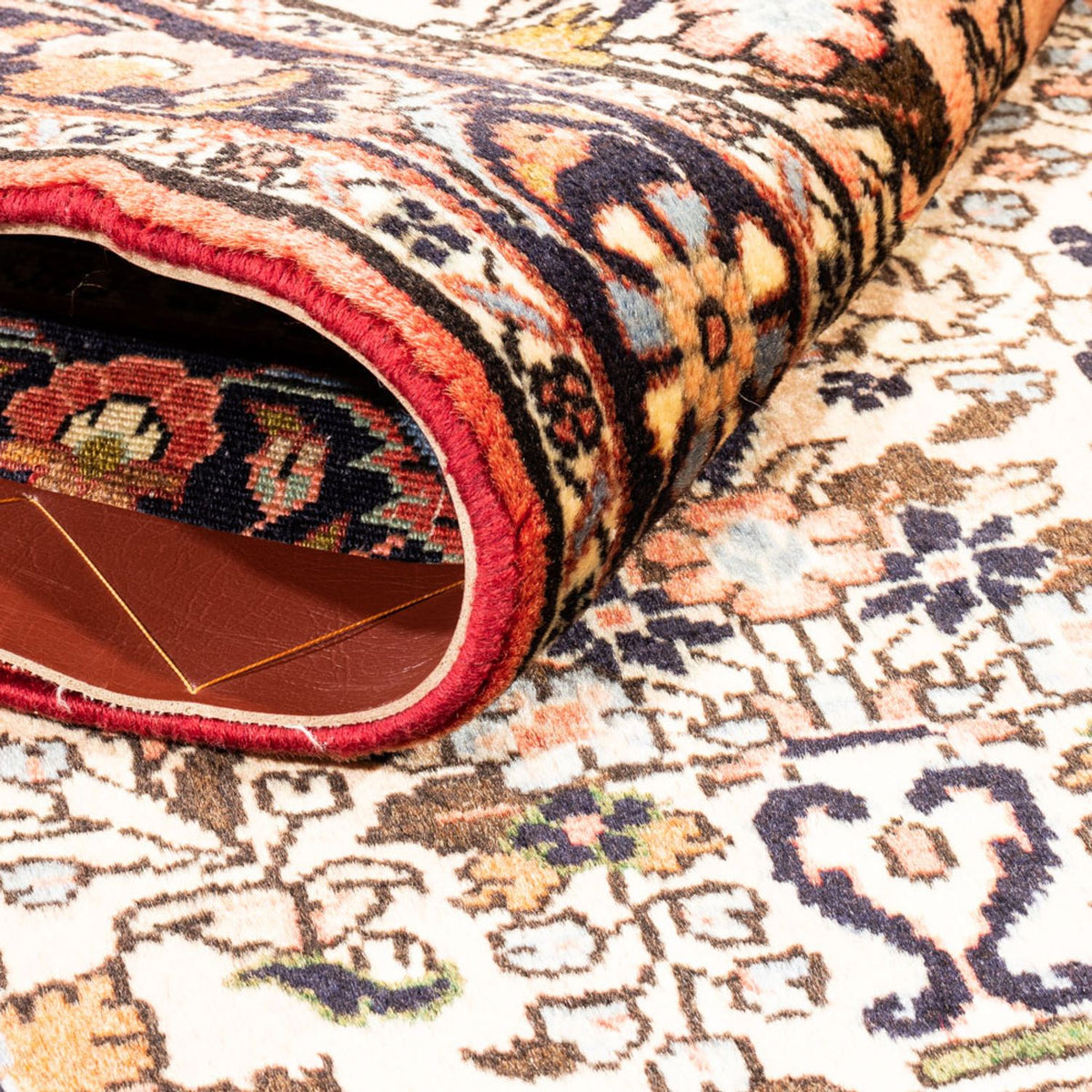 Alfombra persa - Bidjar - 147 x 100 cm - beige claro