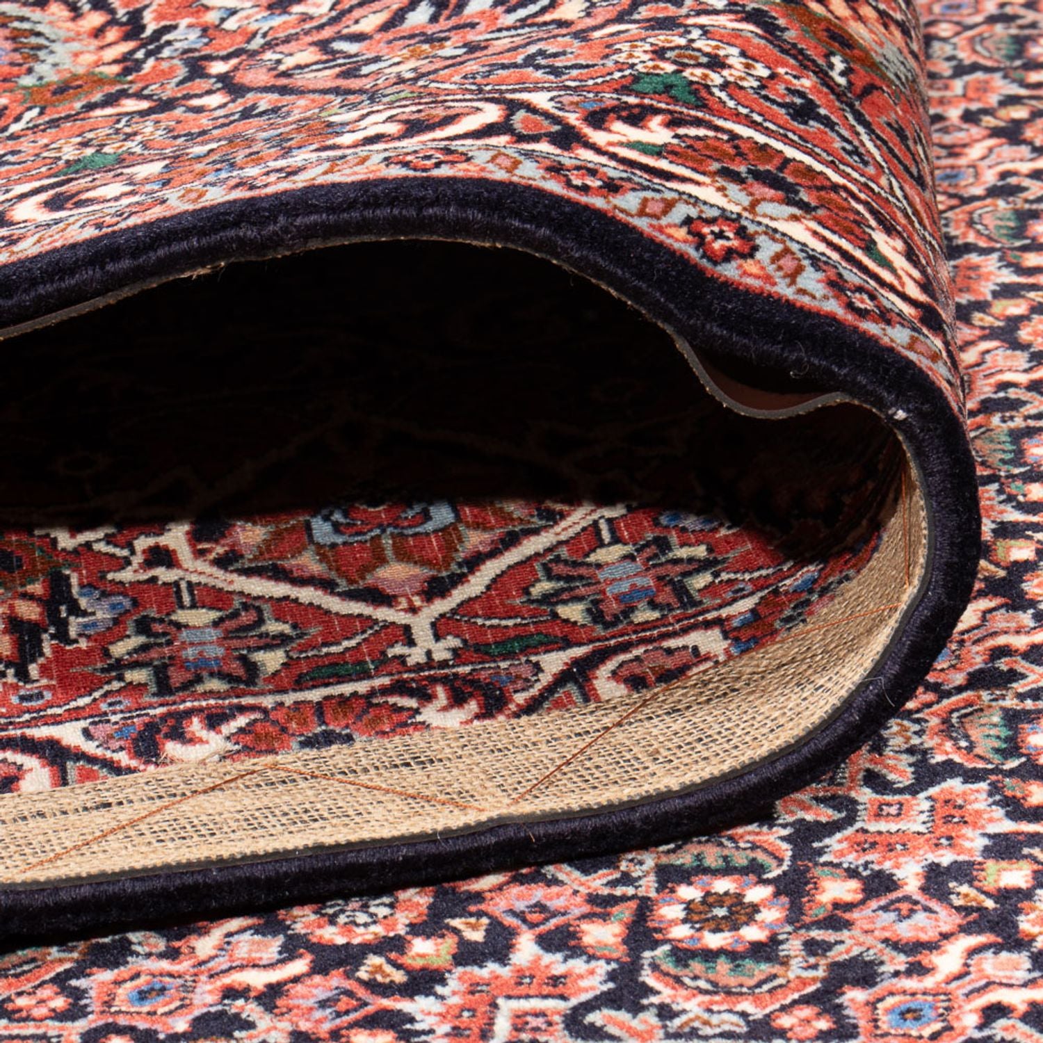 Alfombra persa - Bidjar - 337 x 260 cm - azul oscuro