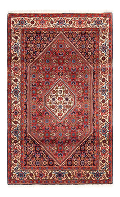 Alfombra persa - Bidjar - 167 x 110 cm - rojo