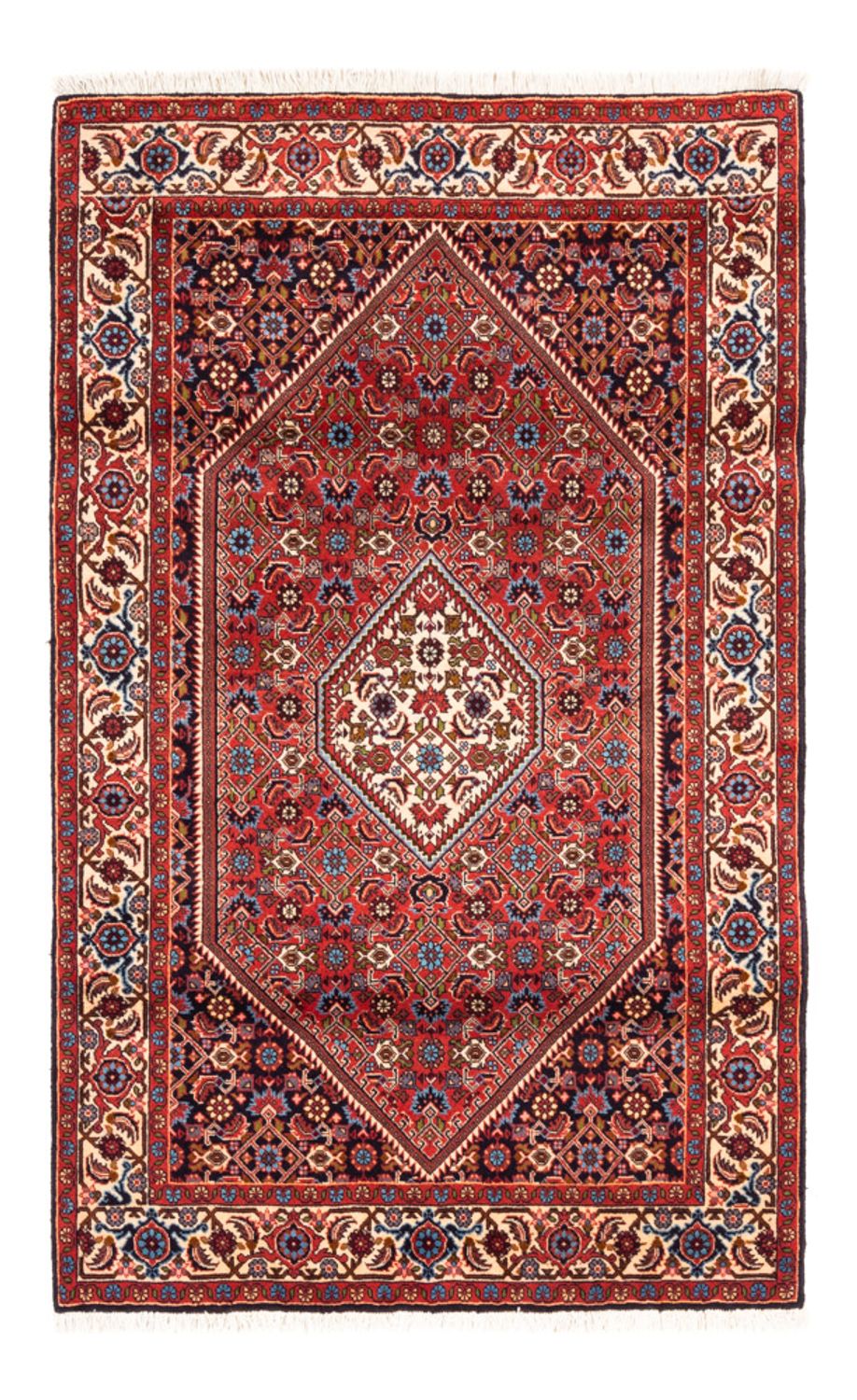 Alfombra persa - Bidjar - 167 x 110 cm - rojo