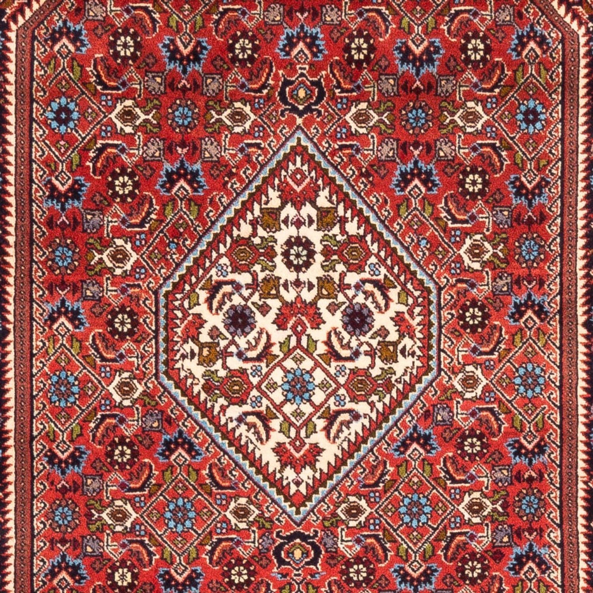 Alfombra persa - Bidjar - 167 x 110 cm - rojo