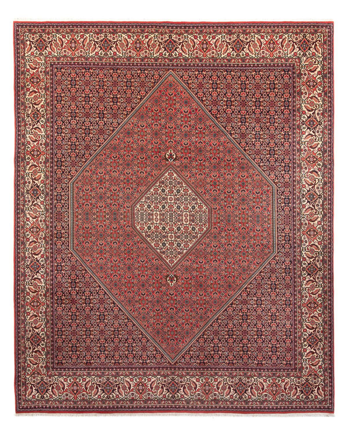 Alfombra persa - Bidjar - 395 x 300 cm - rojo claro