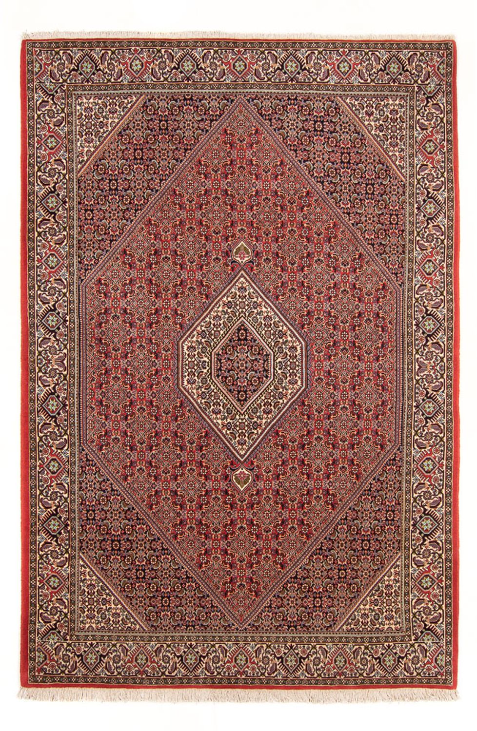 Alfombra persa - Bidjar - 294 x 200 cm - rojo