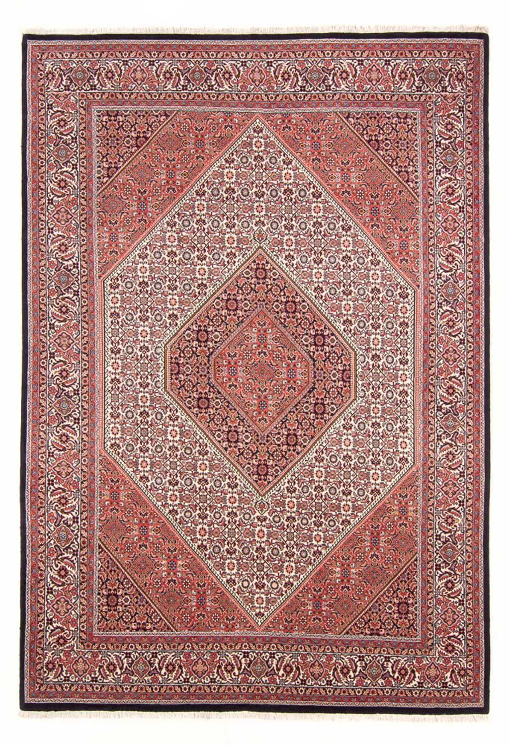 Alfombra persa - Bidjar - 294 x 202 cm - rojo