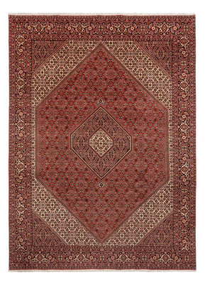 Alfombra persa - Bidjar - 350 x 250 cm - rojo oscuro