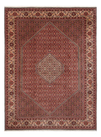 Alfombra persa - Bidjar - 340 x 250 cm - rojo oscuro