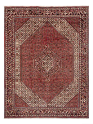 Alfombra persa - Bidjar - 348 x 250 cm - rojo oscuro