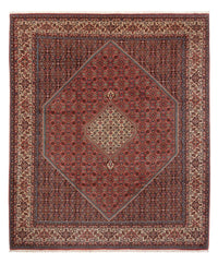 Alfombra persa - Bidjar - 314 x 255 cm - rojo oscuro