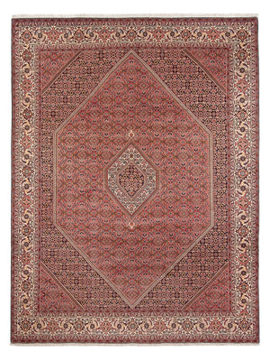 Alfombra persa - Bidjar - 342 x 250 cm - rojo oscuro
