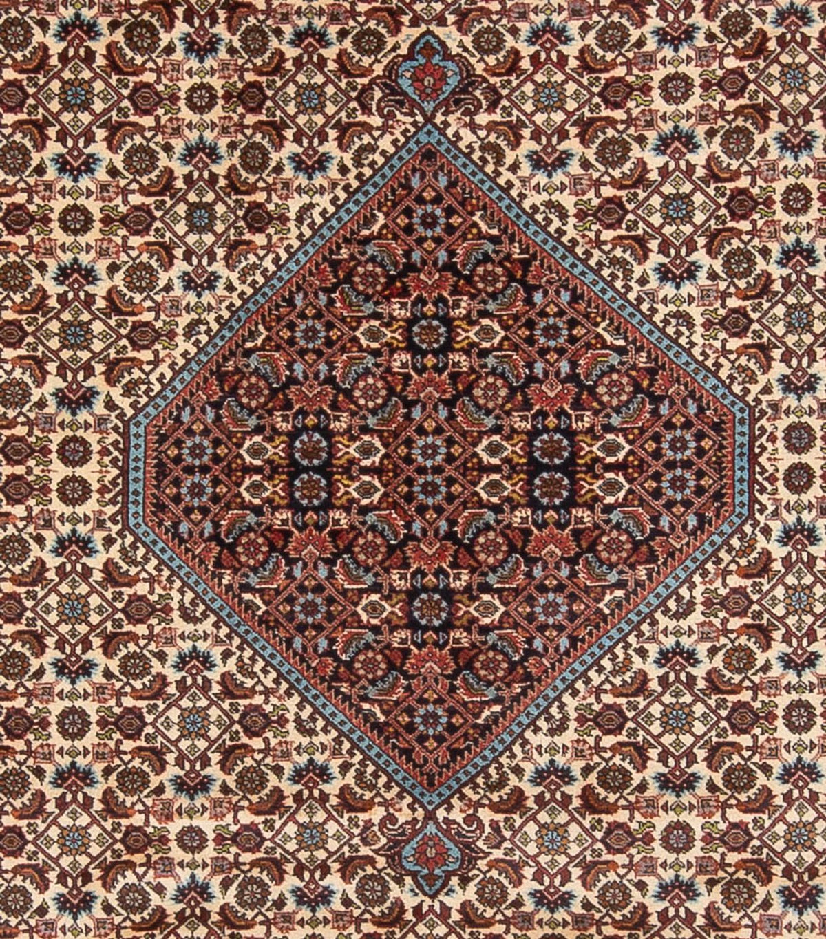 Alfombra persa - Bidjar - 336 x 251 cm - rojo oscuro