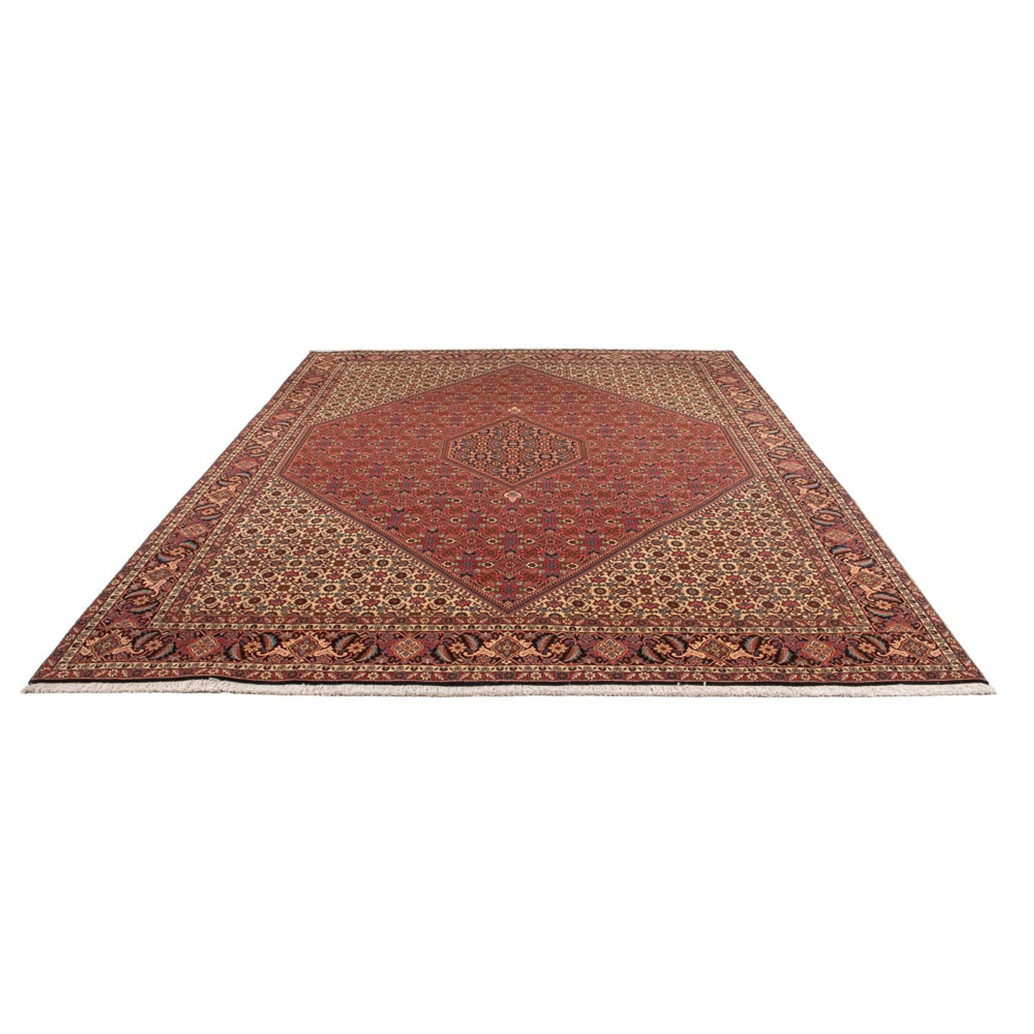 Alfombra persa - Bidjar - 348 x 250 cm - rojo