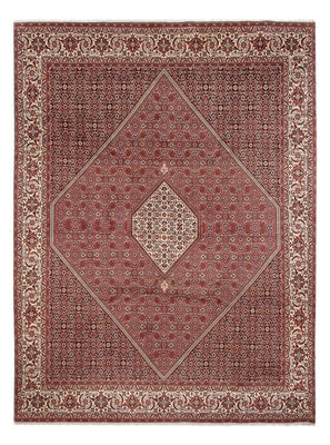 Alfombra persa - Bidjar - 343 x 250 cm - rojo oscuro