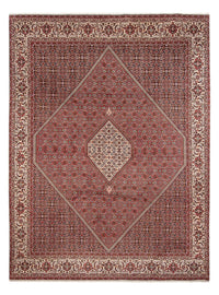Alfombra persa - Bidjar - 343 x 250 cm - rojo oscuro