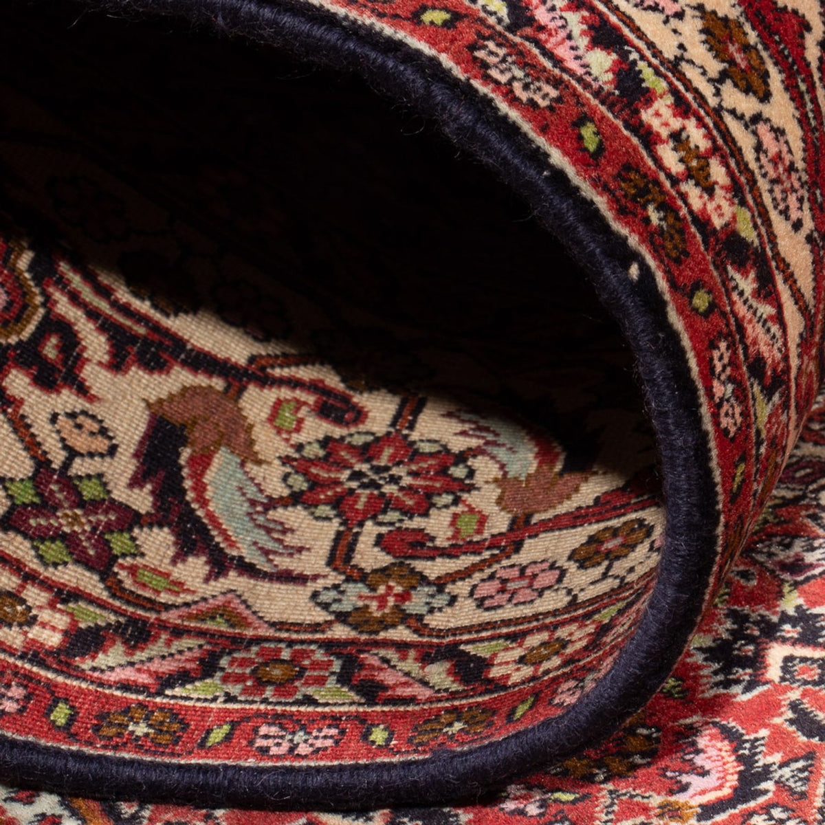 Alfombra persa - Bidjar - 343 x 250 cm - rojo oscuro