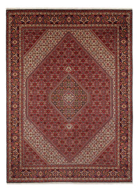 Alfombra persa - Bidjar - 352 x 248 cm - rojo oscuro